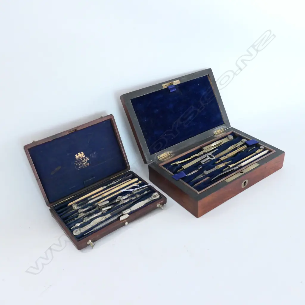 2 CASED SETS OF DRAUGHTING INSTRUMENTS... Image 1++